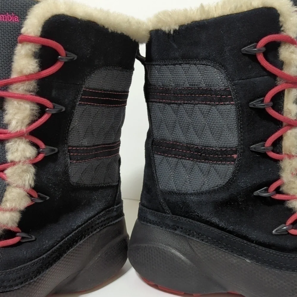 Columbia Tech Lite black/charcoal boots big girl size 5 EU 37.5